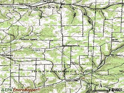 Independence topographic map