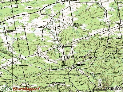 Dickinson topographic map