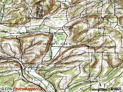 Kirkwood topographic map