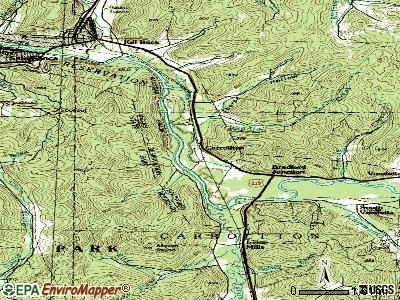 Carrollton topographic map