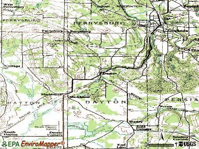 Dayton topographic map