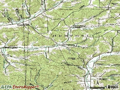 Humphrey topographic map