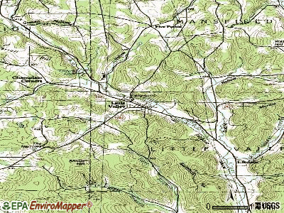 Little Valley topographic map