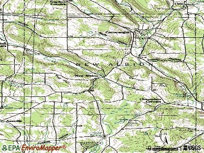 New Albion topographic map