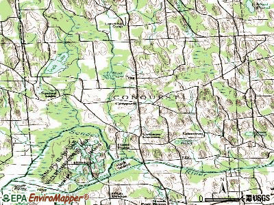 Conquest topographic map