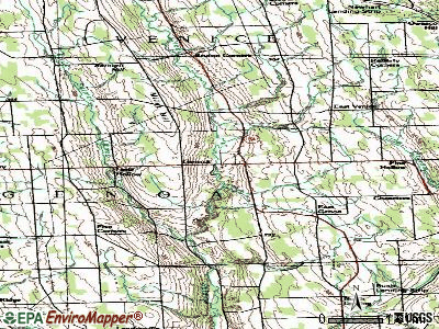 Genoa topographic map