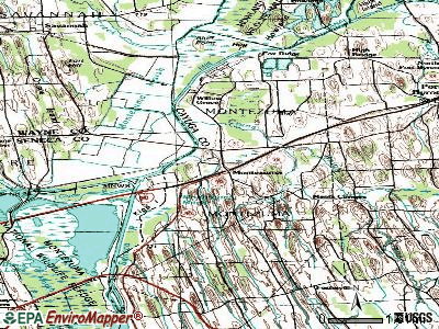 Montezuma topographic map