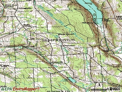 Sempronius topographic map