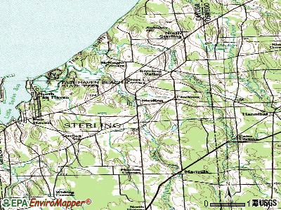 Sterling topographic map
