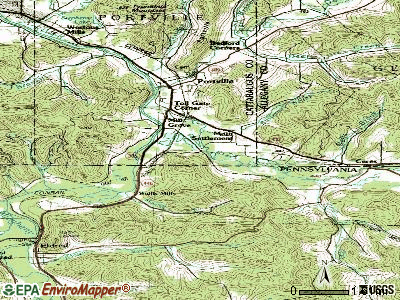 Carroll topographic map