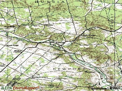 Poland topographic map