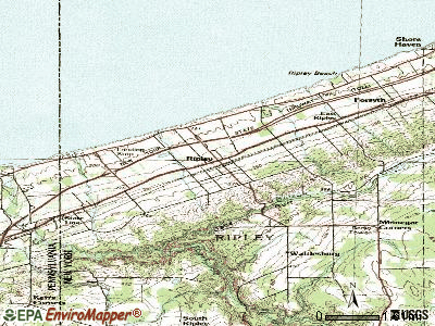 Ripley topographic map