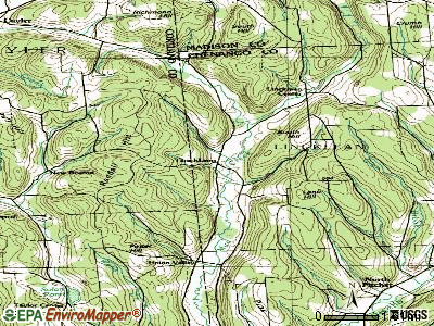 Lincklaen topographic map