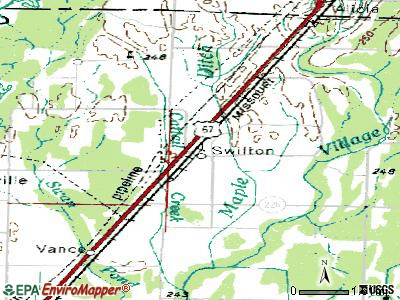 Swifton topographic map