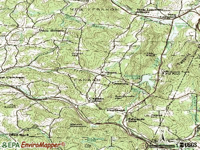 Canaan topographic map