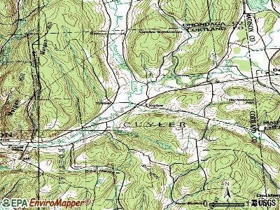 Cuyler topographic map