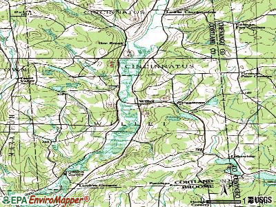 Willet topographic map