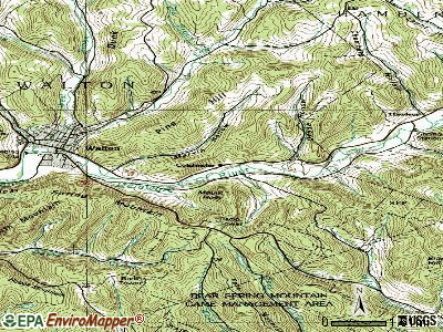 Colchester topographic map