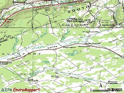 Davenport topographic map