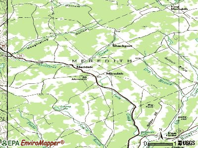 Meredith topographic map