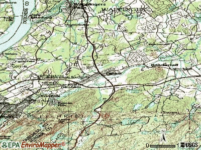 Fishkill topographic map