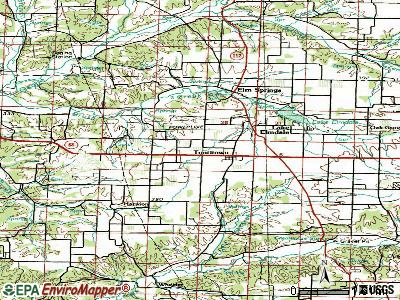 Tontitown topographic map
