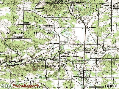 Sardinia topographic map