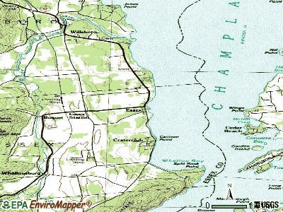 Essex topographic map