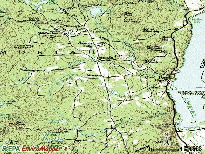 Moriah topographic map