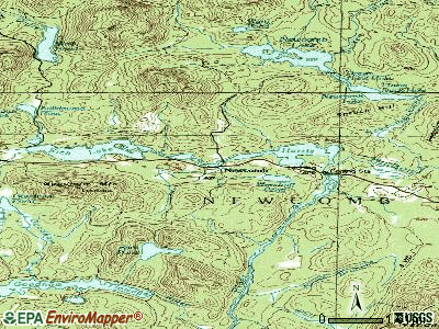 Newcomb topographic map