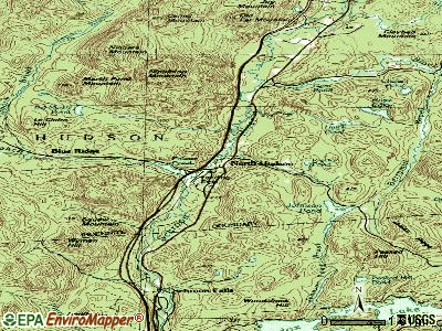 North Hudson topographic map