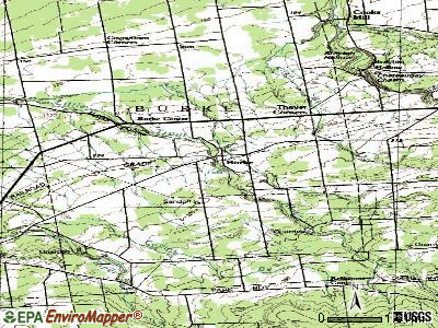 Burke topographic map