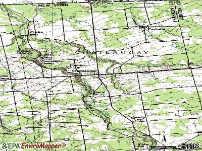 Chateaugay topographic map