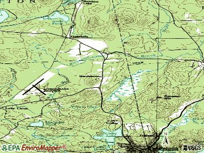 Harrietstown topographic map