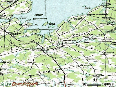 Broadalbin topographic map