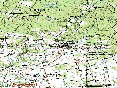 Ephratah topographic map