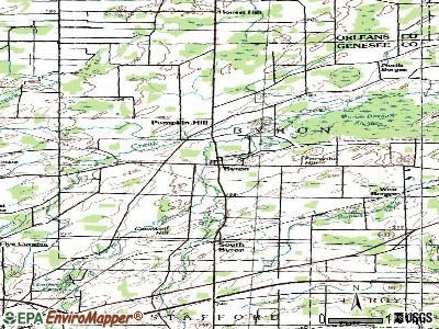 Byron topographic map