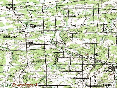 Darien topographic map
