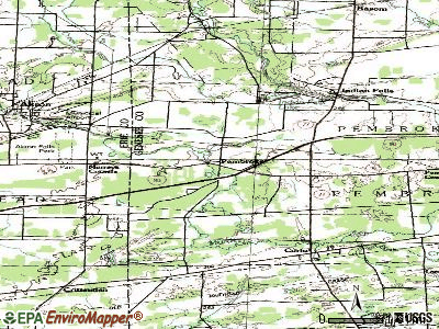 Pembroke topographic map