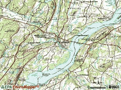 Catskill topographic map