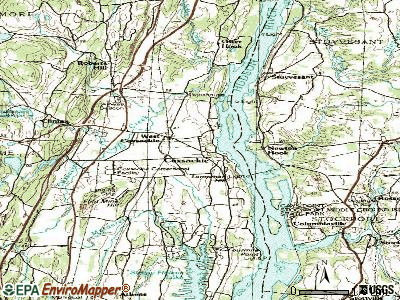 Coxsackie topographic map