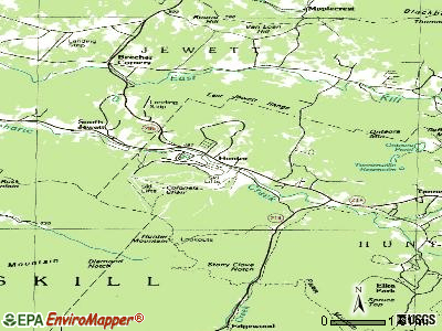 Hunter topographic map