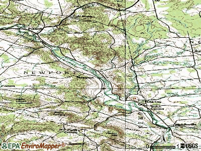 Newport topographic map