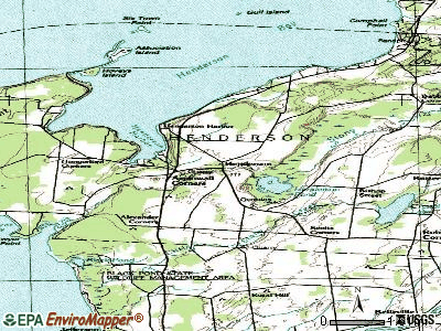 Henderson topographic map