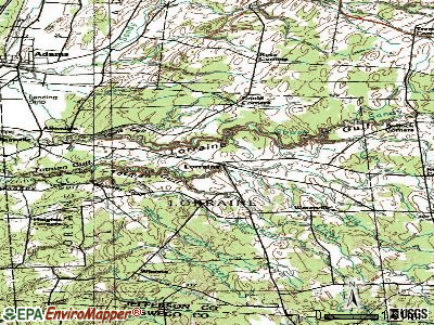 Lorraine topographic map