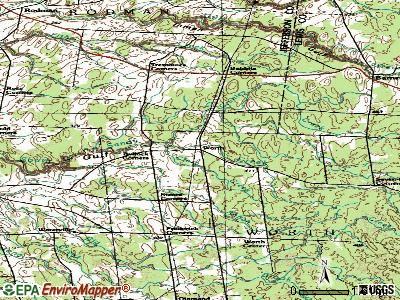 Worth topographic map
