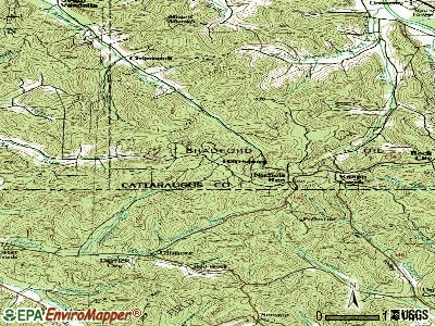 Harrisburg topographic map