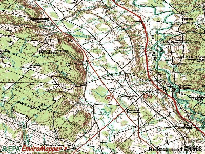 Turin topographic map