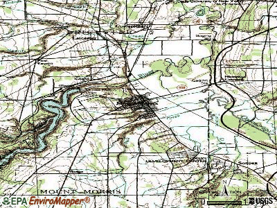 Mount Morris topographic map