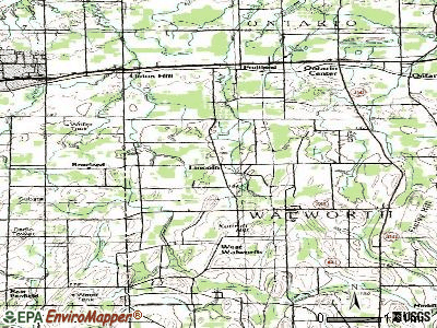 Lincoln topographic map